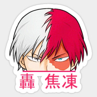 shoto todoroki+Retro Style Sticker